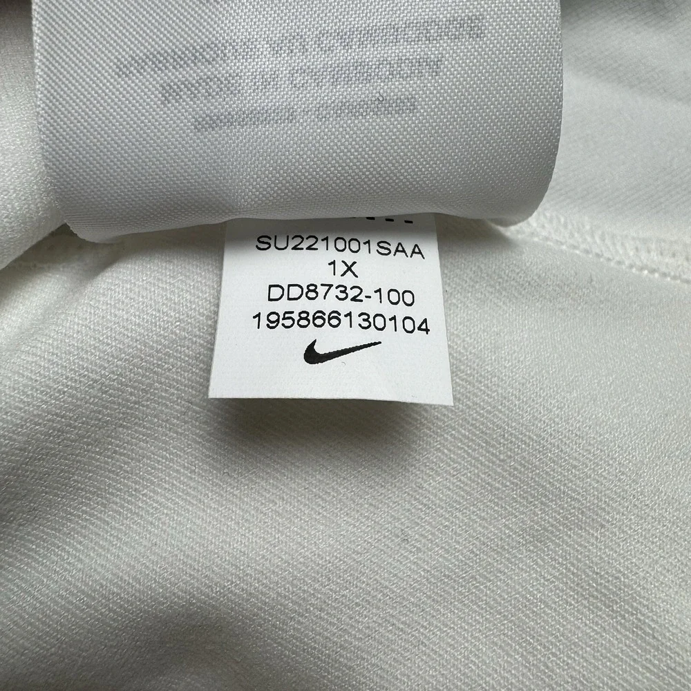 Nike Court Dri Fit Victory Tennis Dress White DD8732-100 Womens Plus 1X *